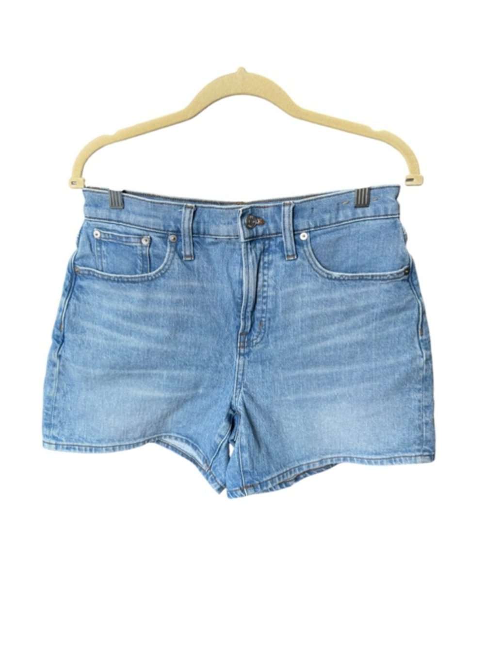 Madewell The Perfect Vintage Mid-Length Jean Short in Wainfleet Wash